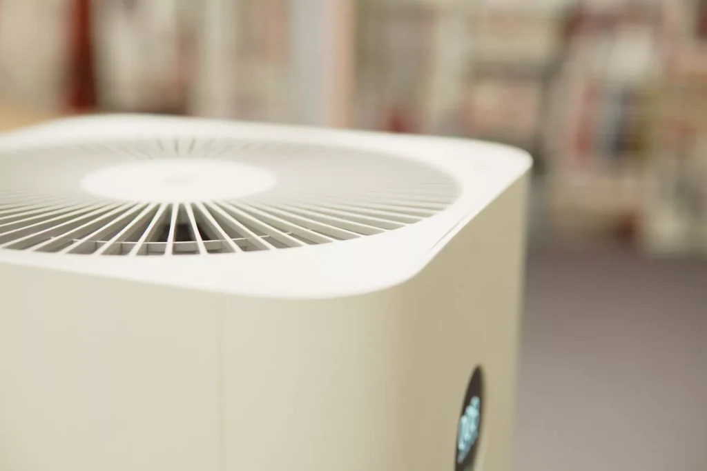 Close up of indoor air quality gadget